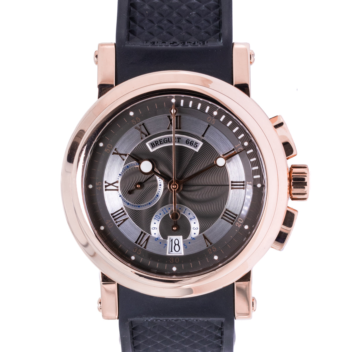 Breguet Marine Chronograph | Ref: 5827 | 18k rose gold | New Service | Box and Papers | 2012