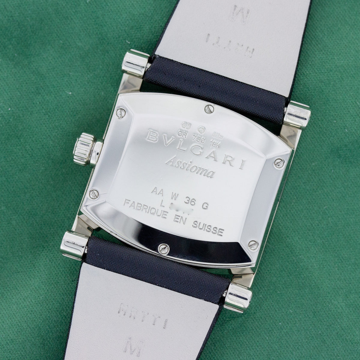 Bulgari Assioma | Diamond | 750 White Gold | Mother of Pearl Dial | AAW36G