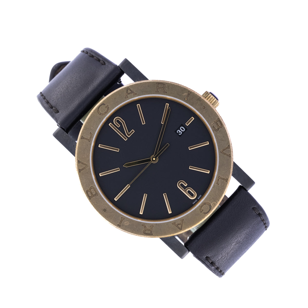 Reloj Bvlgari para hombre Bulgari Solotempo automático con esfera negra | 102931