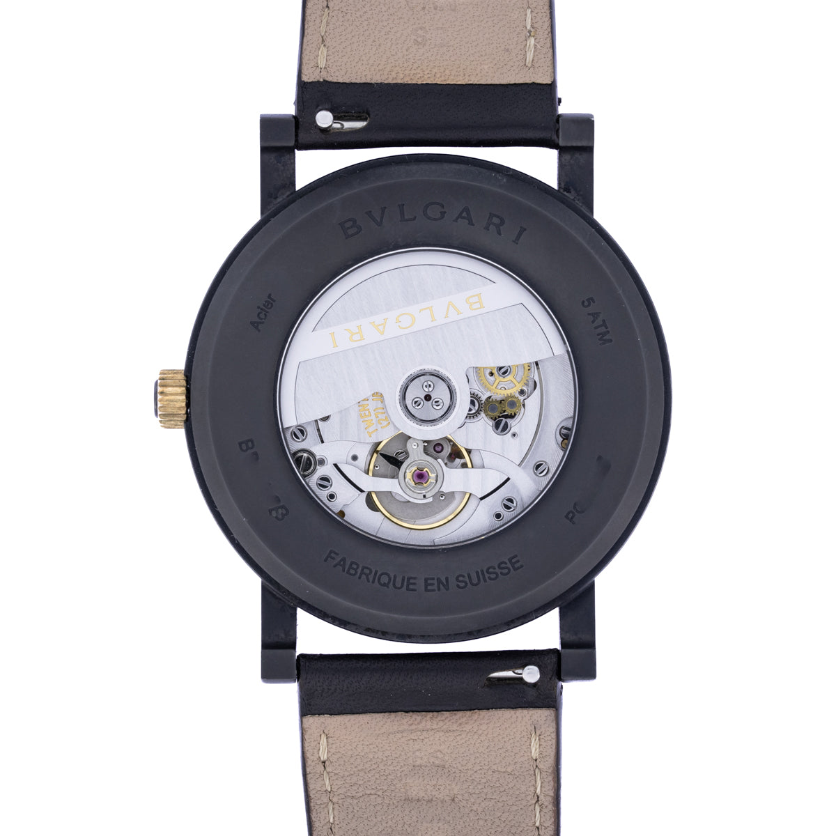 Reloj Bvlgari para hombre Bulgari Solotempo automático con esfera negra | 102931