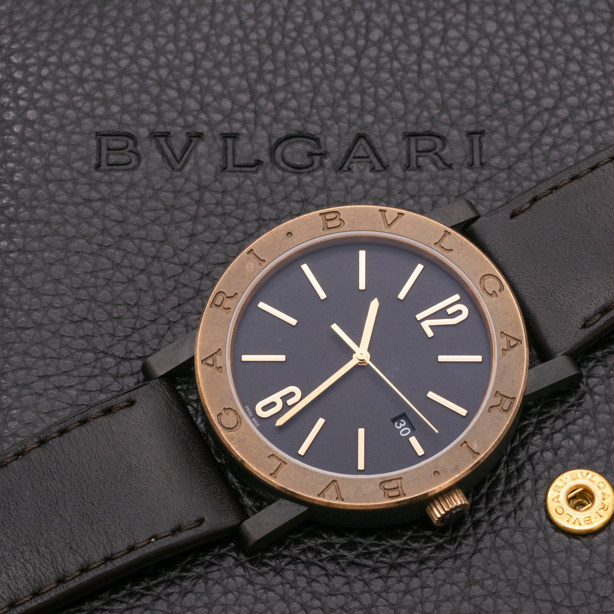 Reloj Bvlgari para hombre Bulgari Solotempo automático con esfera negra | 102931