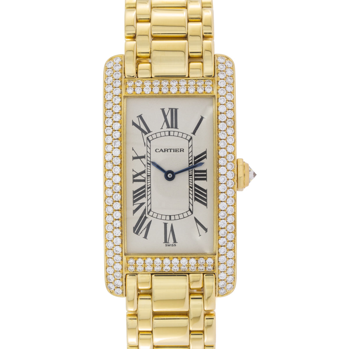 Cartier Tank Américaine Factory Diamond Setting | 18Karat Gold | Box and Papers | 2012 | 1720