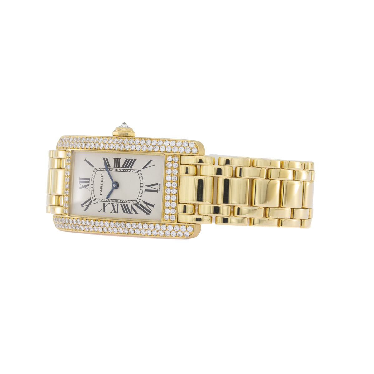 Cartier Tank Américaine Factory Diamond Setting | 18Karat Gold | Box and Papers | 2012 | 1720