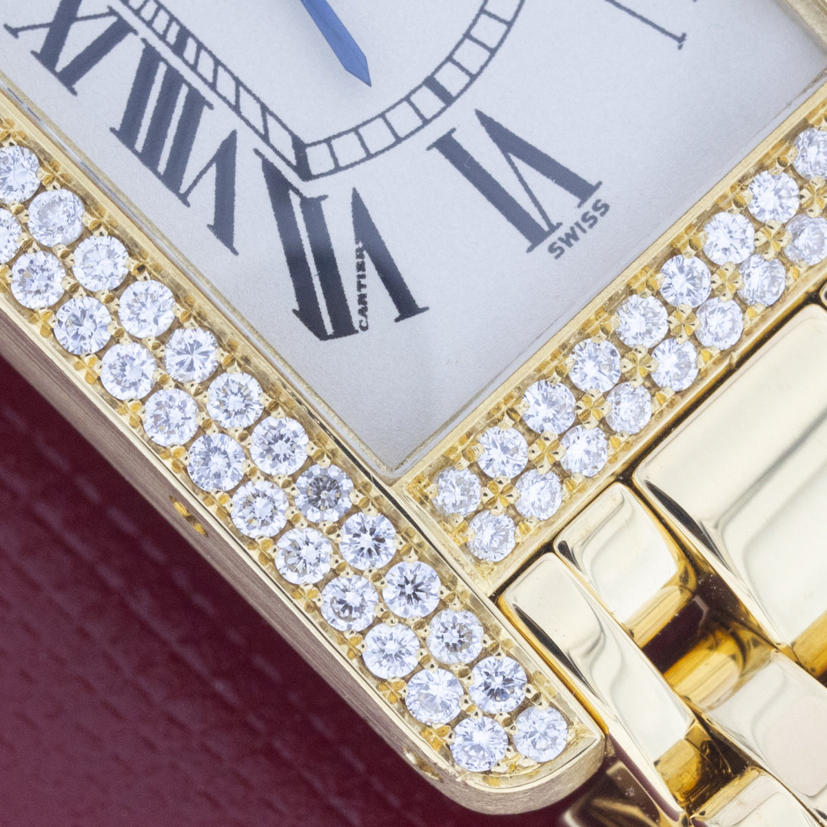 Cartier Tank Américaine Factory Diamond Setting | 18Karat Gold | Box and Papers | 2012 | 1720