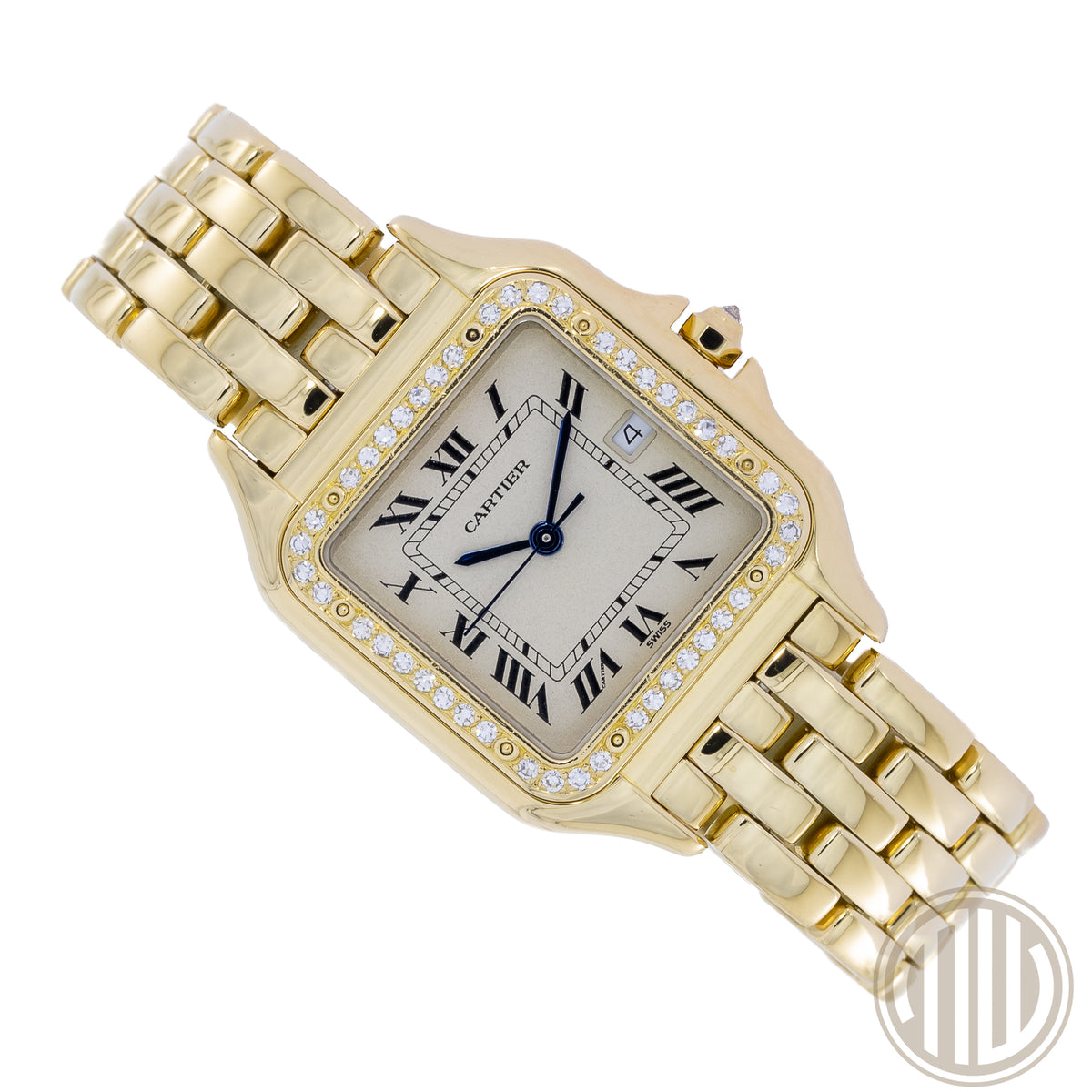 Cartier Panthère Medium 18k Quartz | Diamond Bezel | New Cartier Service | 883969