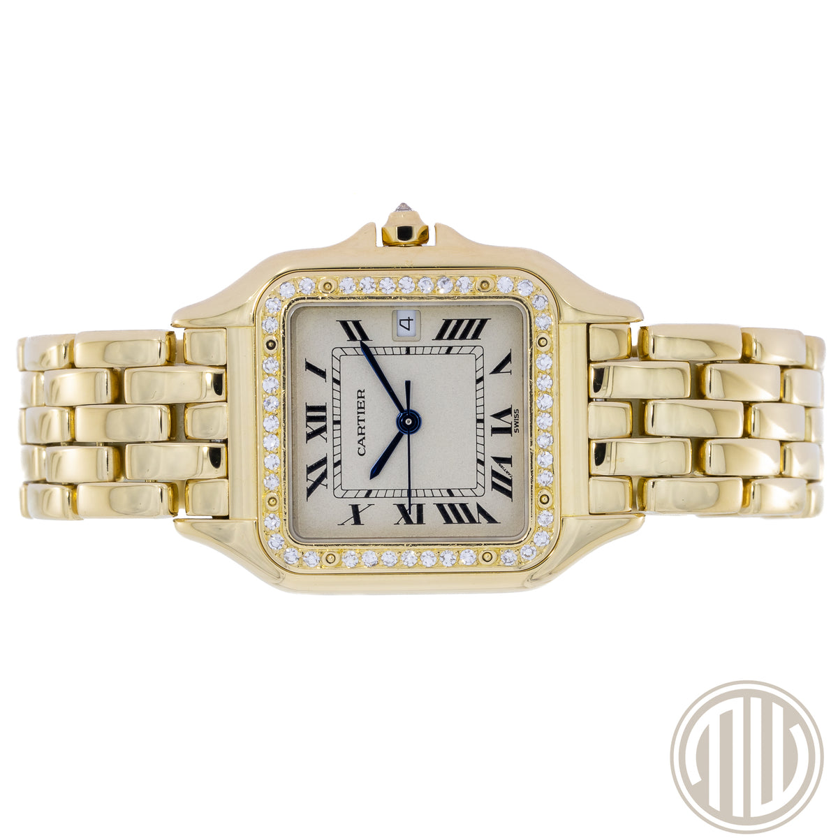 Cartier Panthère Medium 18k Quartz | Diamond Bezel | New Cartier Service | 883969