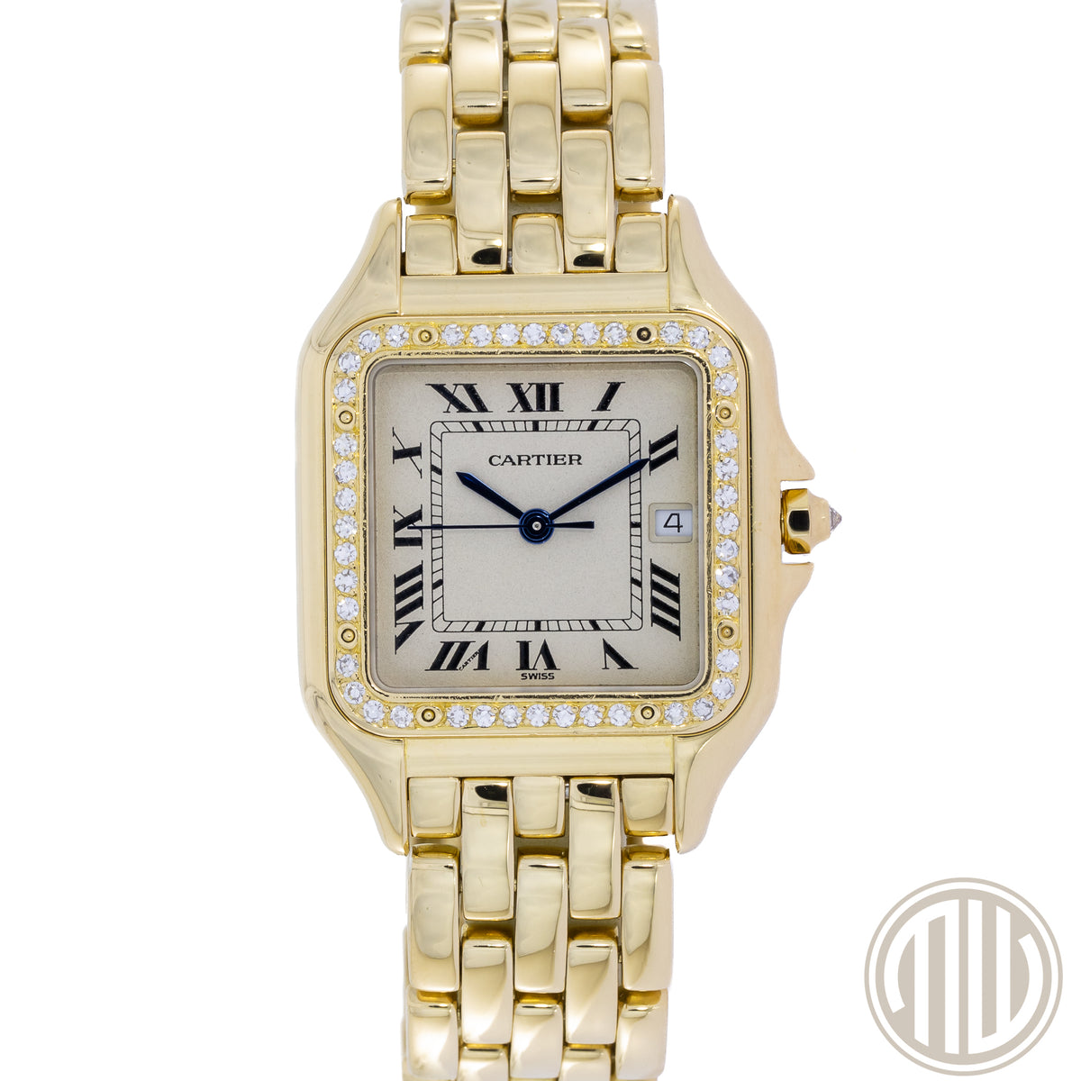 Cartier Panthère Medium 18k Quartz | Diamond Bezel | New Cartier Service | 883969
