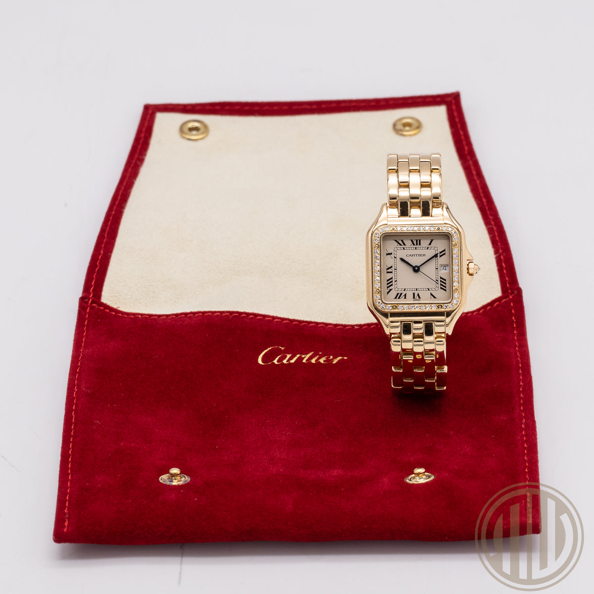 Cartier Panthère Medium 18k Quartz | Diamond Bezel | New Cartier Service | 883969