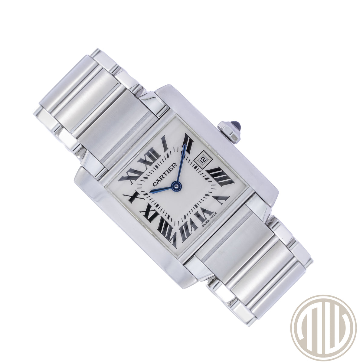 Cartier Tank Française Stainless-Steel | White Dial | Box and Papers | 2000 | 2465