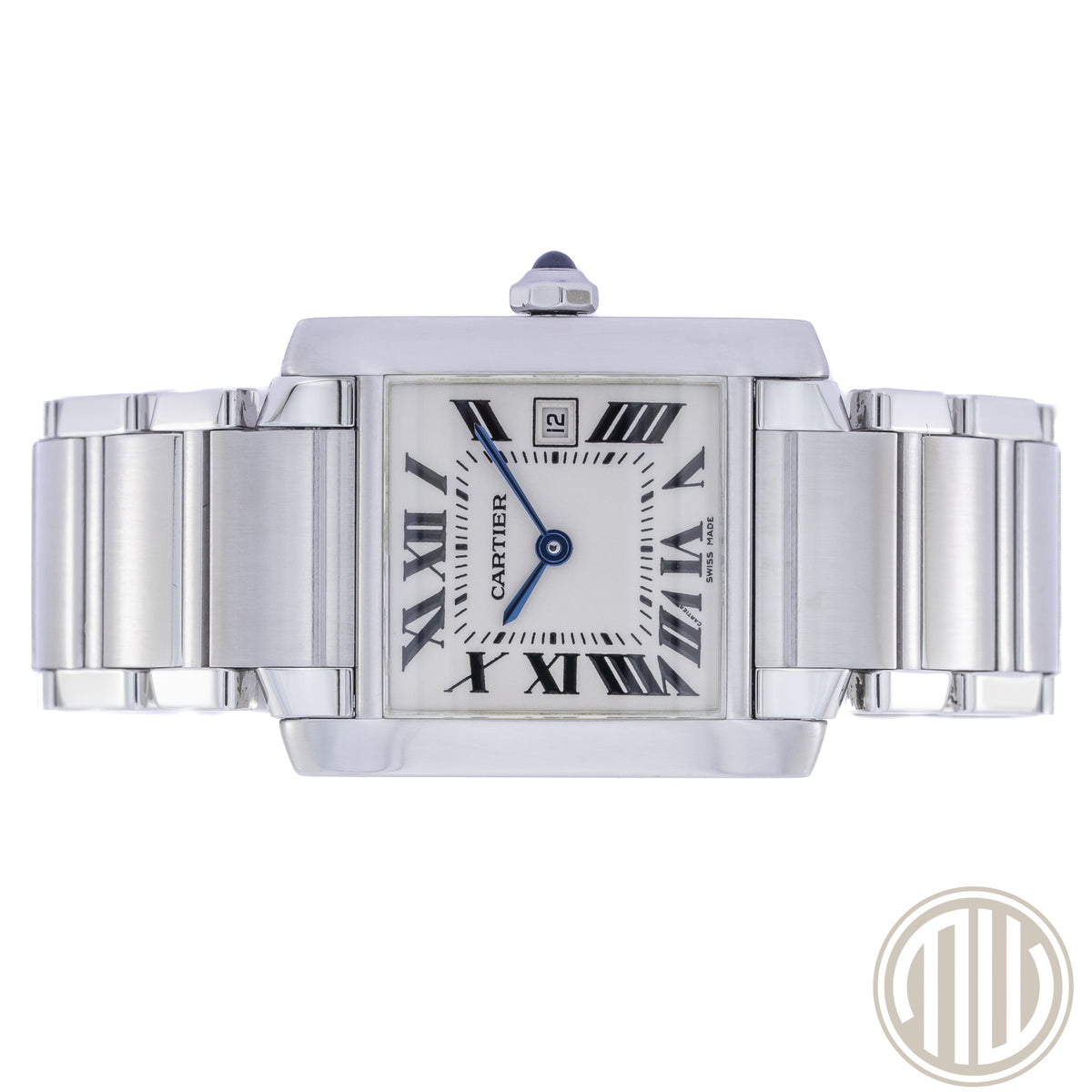 Cartier Tank Française Stainless-Steel | White Dial | Box and Papers | 2000 | 2465