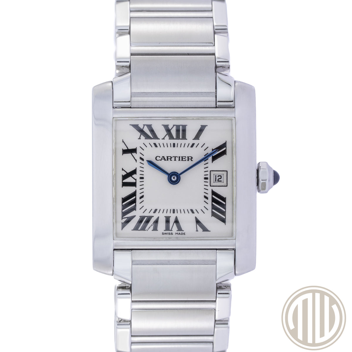Cartier Tank Française Stainless-Steel | White Dial | Box and Papers | 2000 | 2465