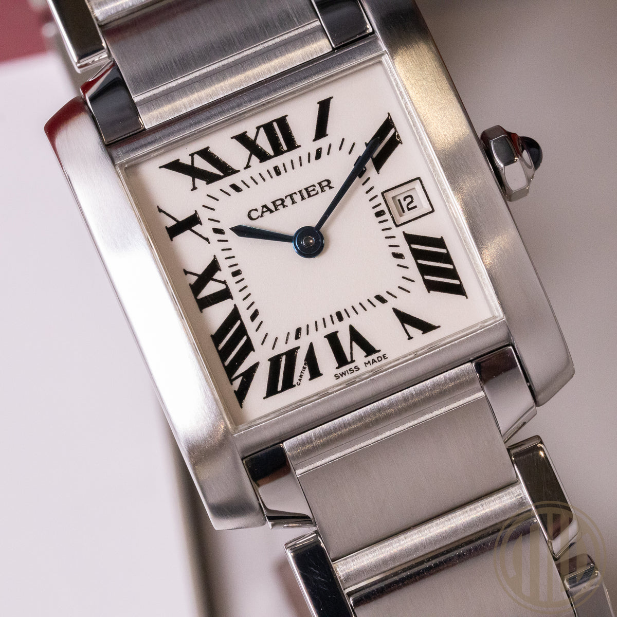 Cartier Tank Française Stainless-Steel | White Dial | Box and Papers | 2000 | 2465