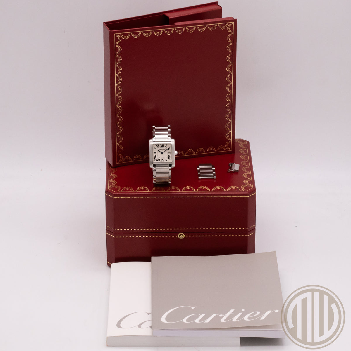 Cartier Tank Française Stainless-Steel | White Dial | Box and Papers | 2000 | 2465