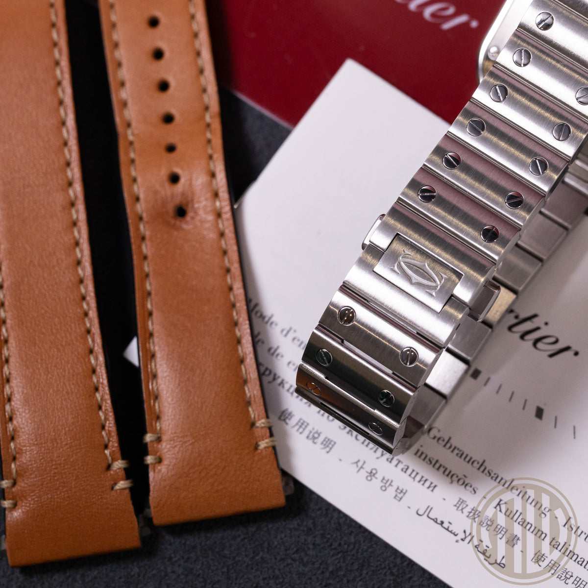 Cartier Santos De Cartier Medium | White Dial | Box and Papers | 2021