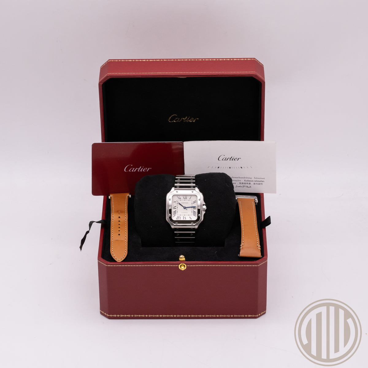 Cartier Santos De Cartier Medium | White Dial | Box and Papers | 2021