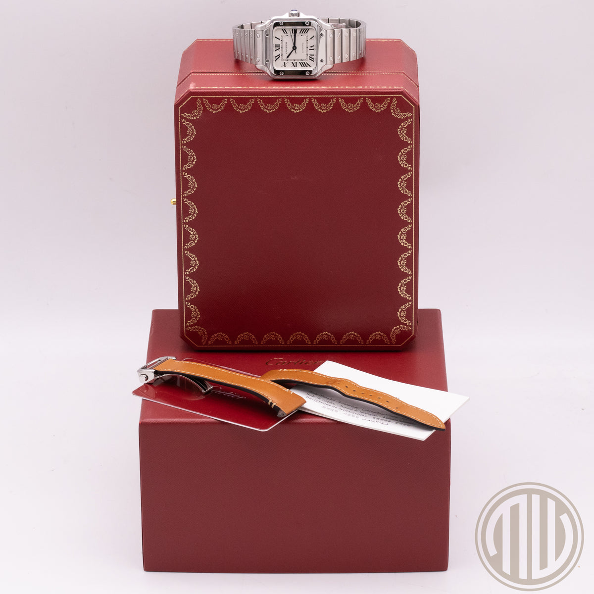 Cartier Santos De Cartier Medium | White Dial | Box and Papers | 2021