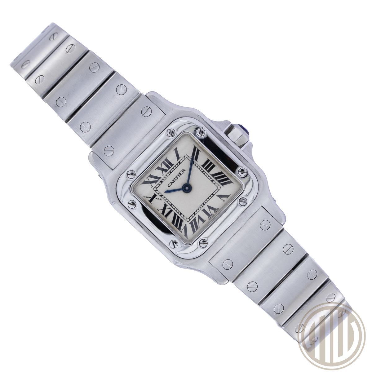 Cartier Santos Galbee White Roman Dial | Stainless-Steel | With Papers | 2010