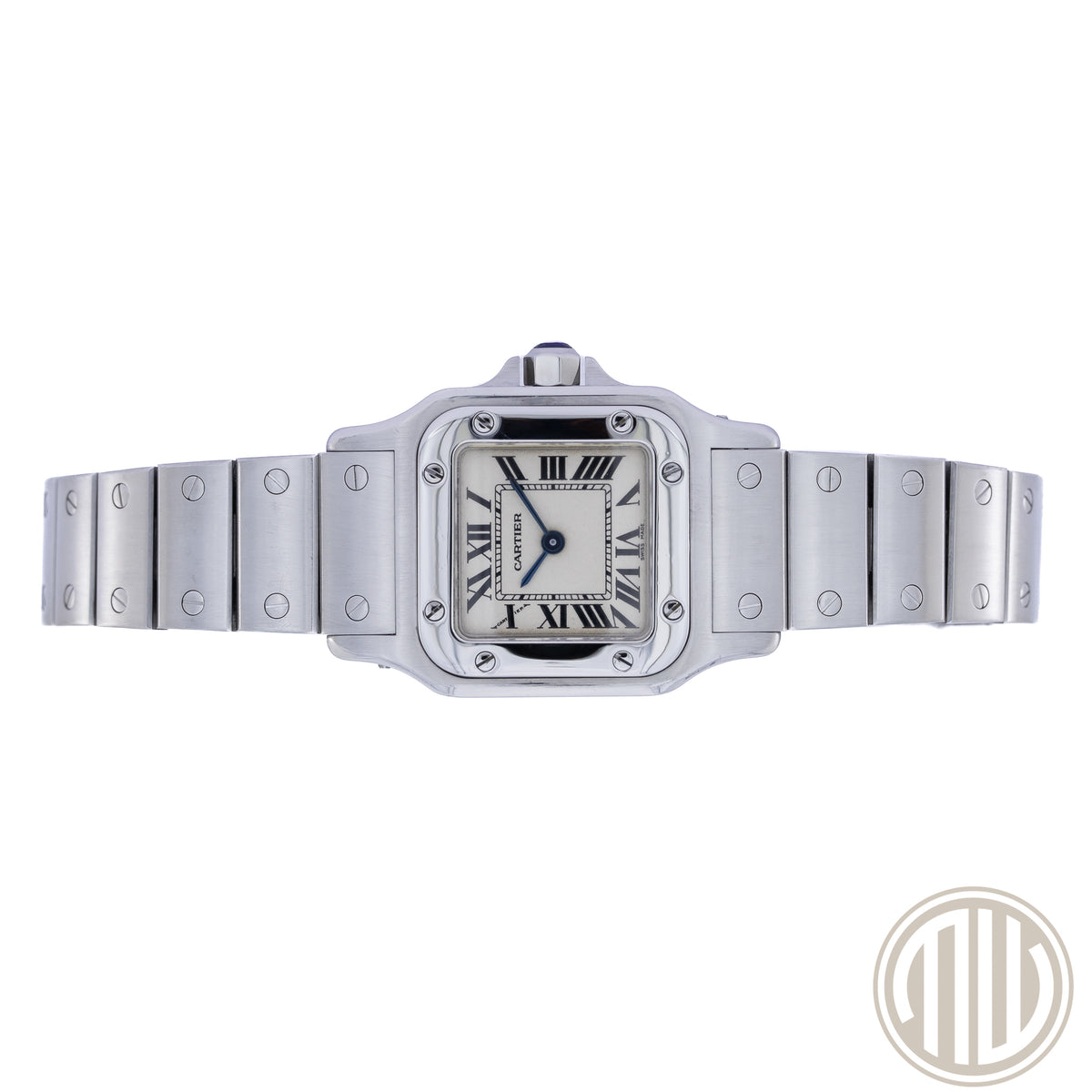 Cartier Santos Galbee White Roman Dial | Stainless-Steel | With Papers | 2010