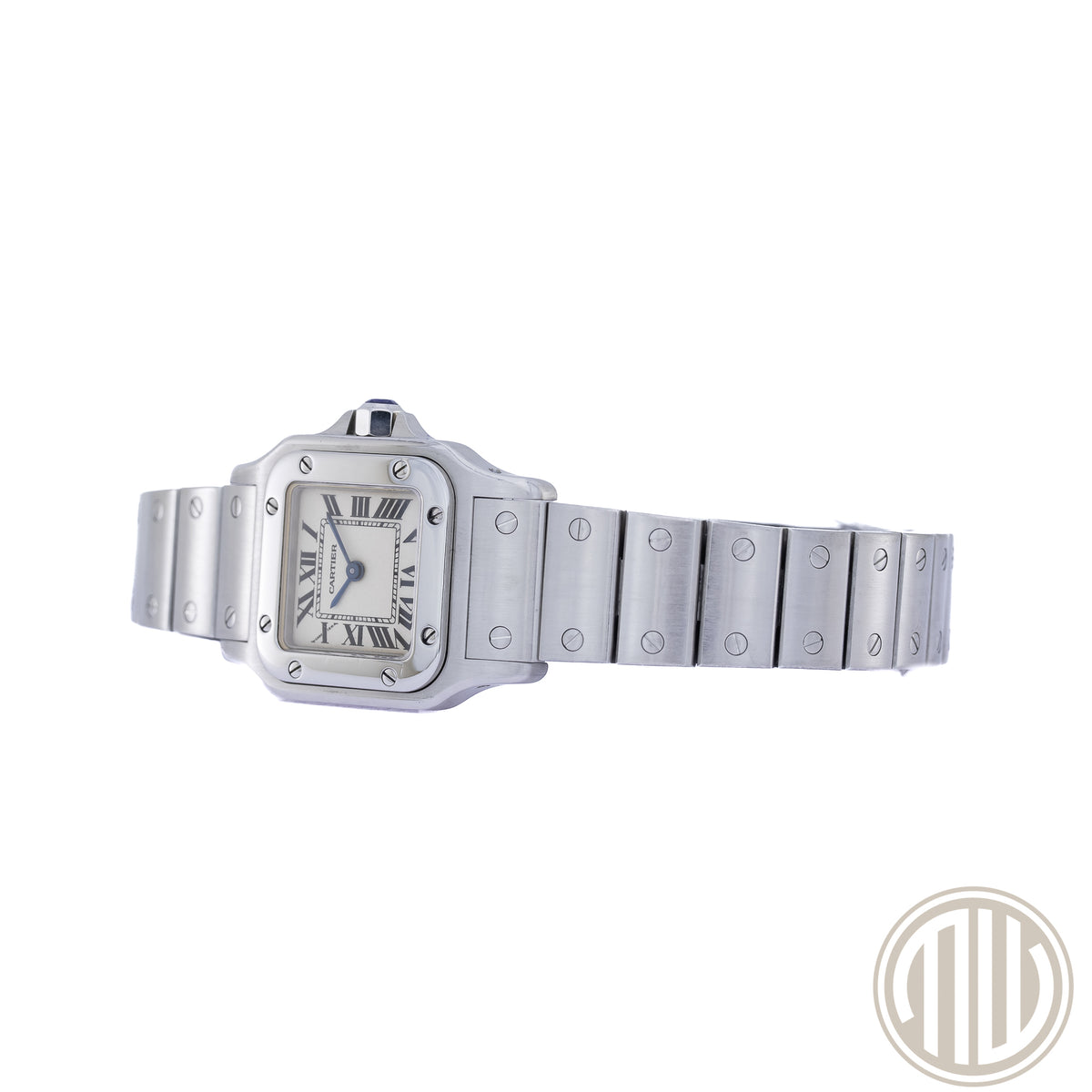 Cartier Santos Galbee White Roman Dial | Stainless-Steel | With Papers | 2010