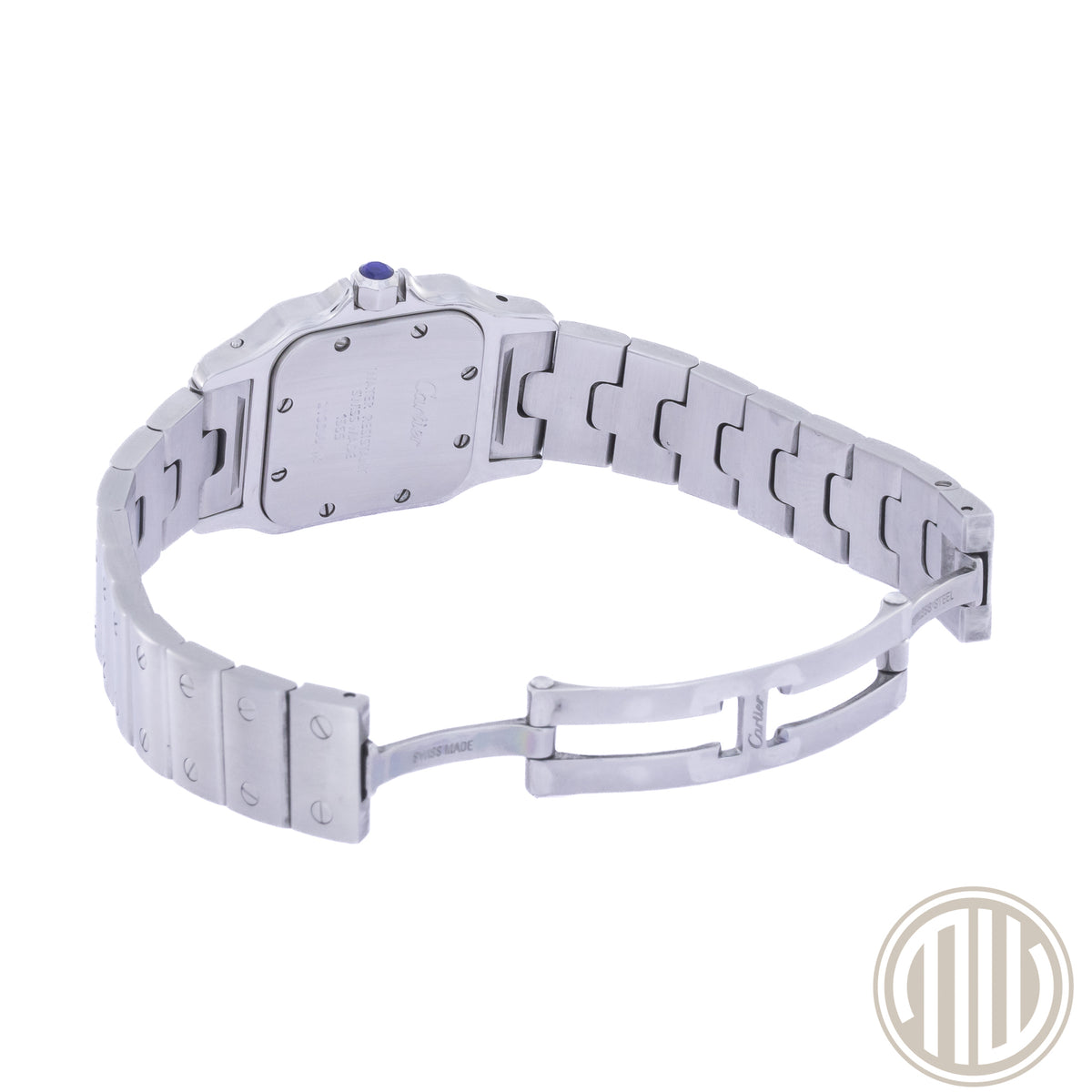 Cartier Santos Galbee White Roman Dial | Stainless-Steel | With Papers | 2010