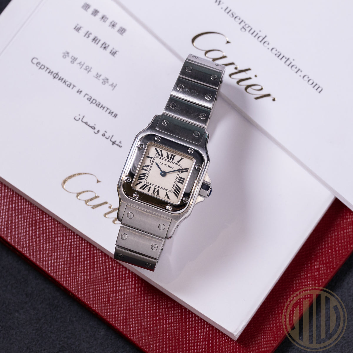 Cartier Santos Galbee White Roman Dial | Stainless-Steel | With Papers | 2010