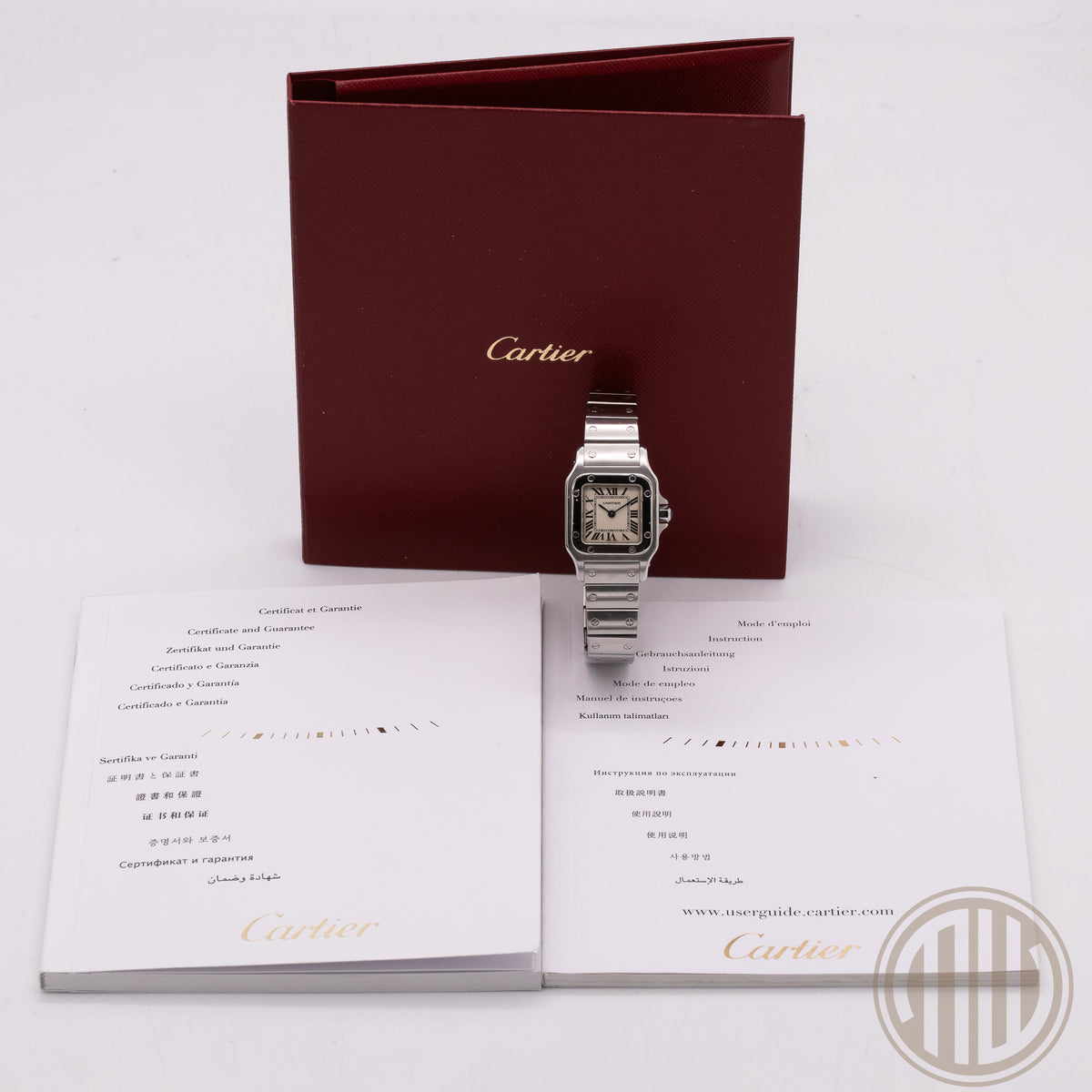 Cartier Santos Galbee White Roman Dial | Stainless-Steel | With Papers | 2010