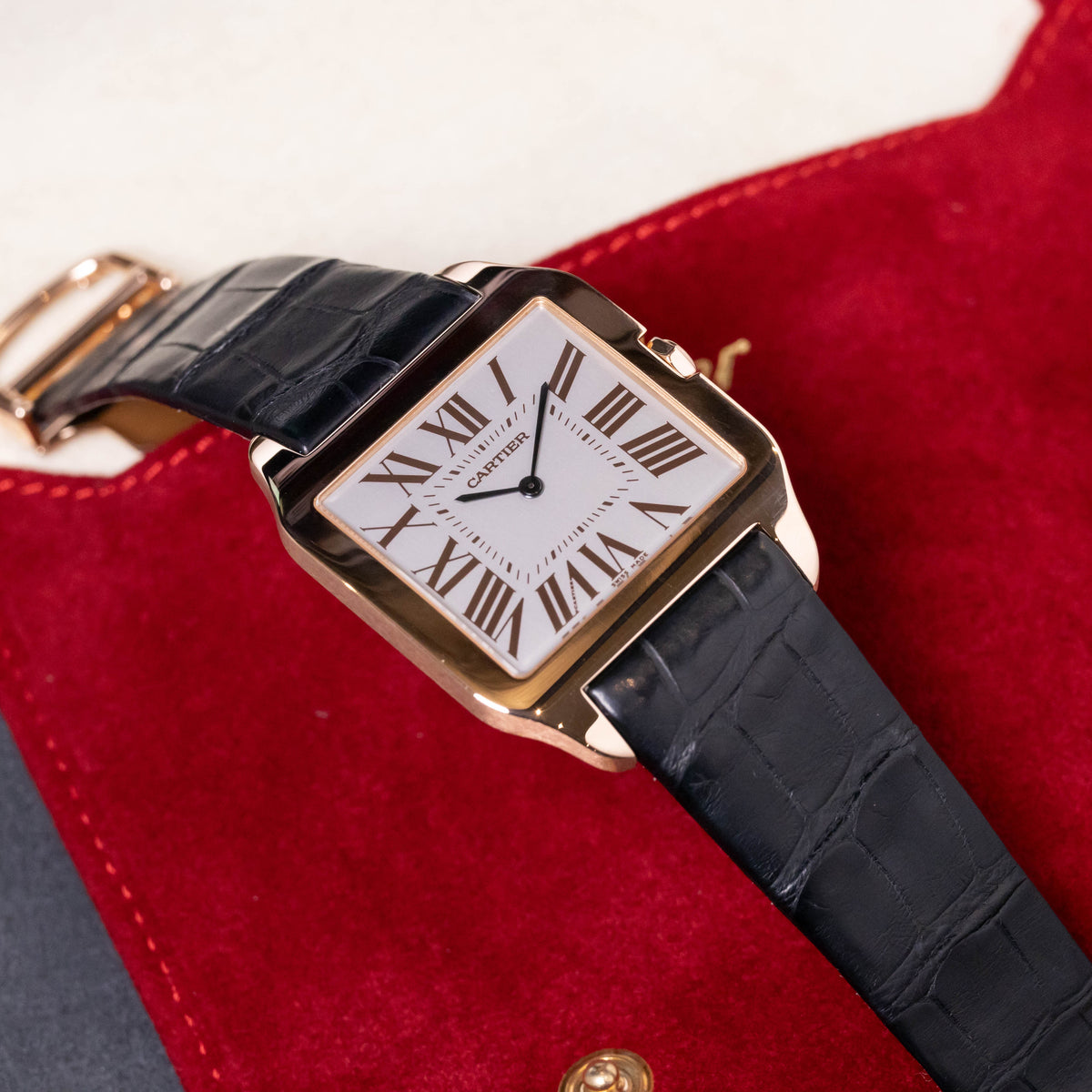 Cartier Santos Dumont 18kt Roségold | New Cartier Service | Cartier Warranty