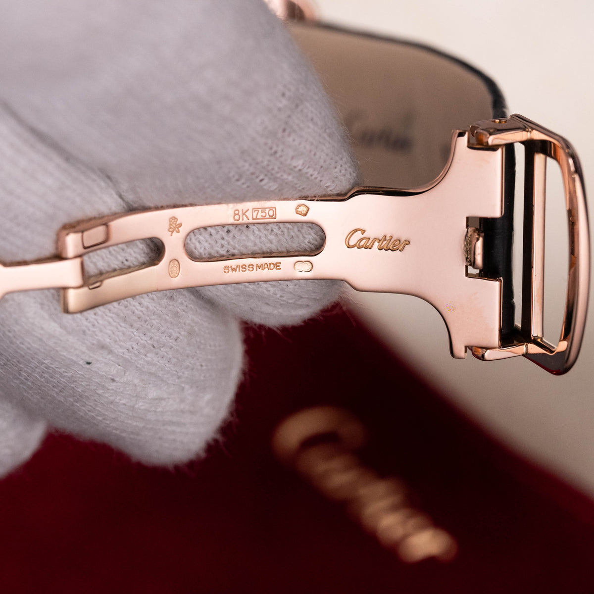 Cartier Santos Dumont 18kt Roségold | New Cartier Service | Cartier Warranty