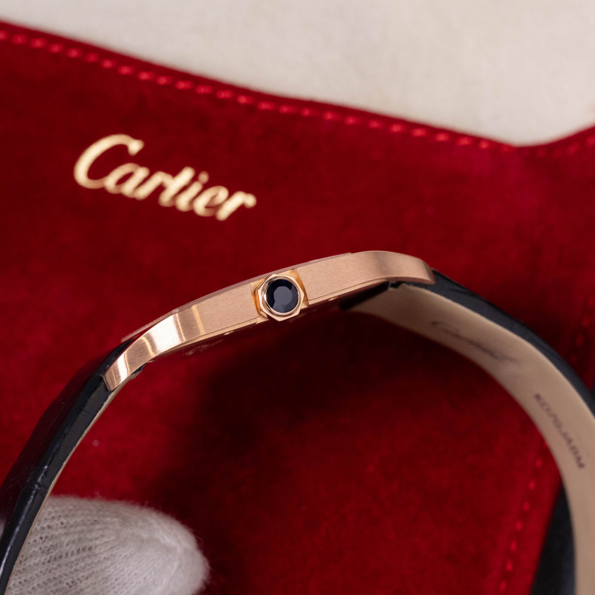 Cartier Santos Dumont 18kt Roségold | New Cartier Service | Cartier Warranty