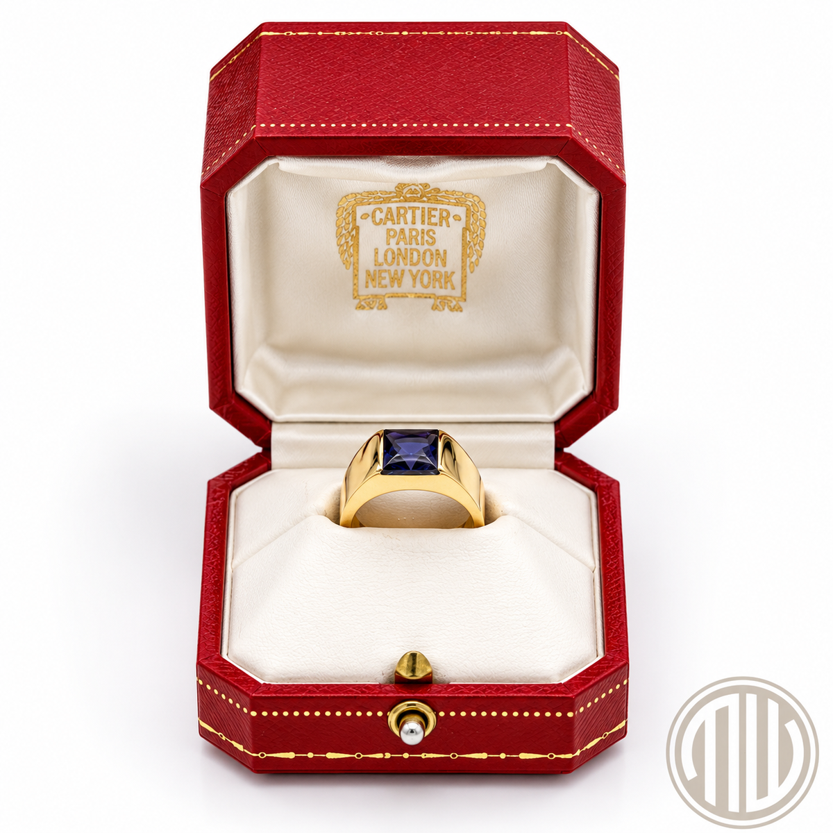 Cartier Tank Ring 750 Gelbgold | Amethyst
