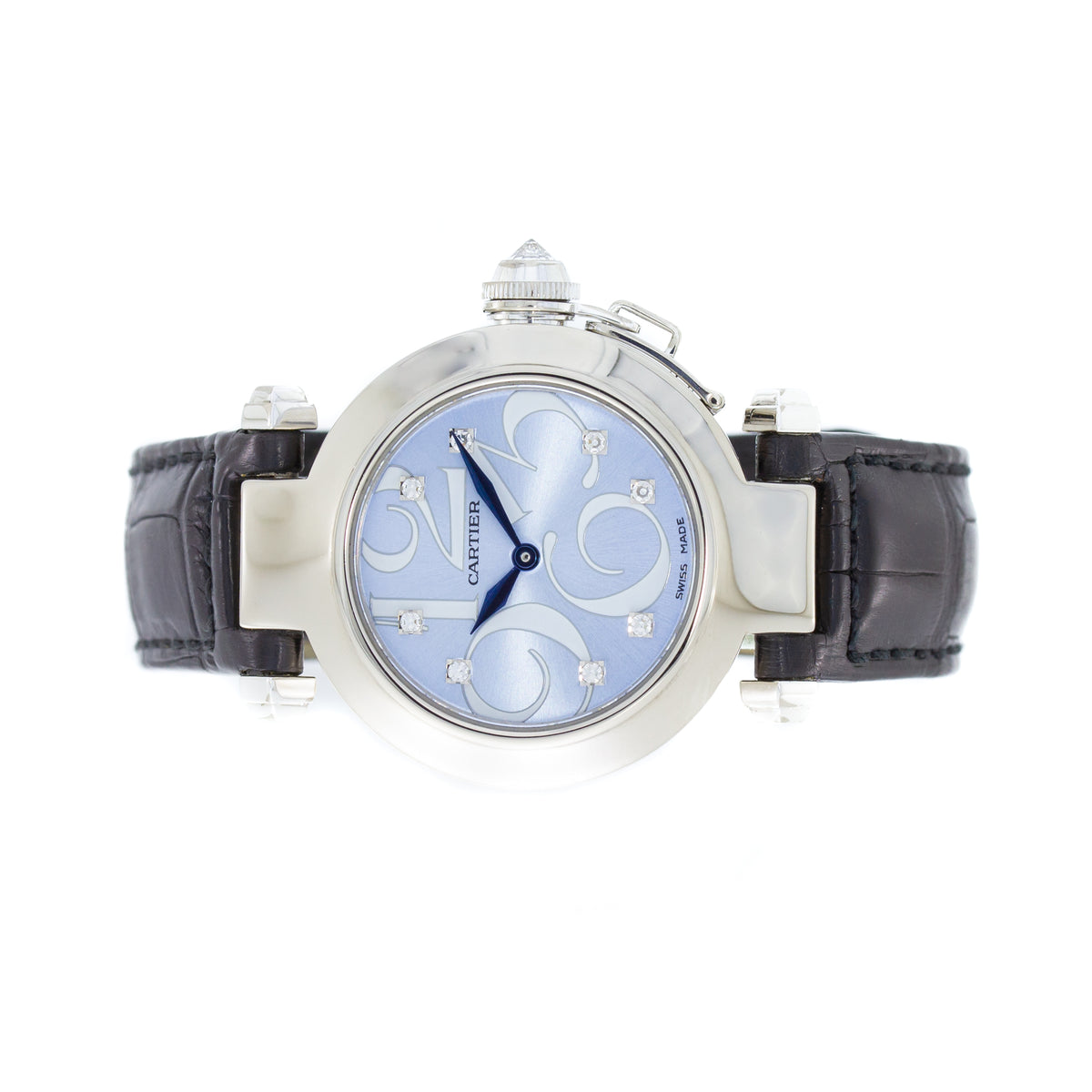 Cartier Pasha Lady | White Gold | Blue Diamond Dial | 2008 | 2813