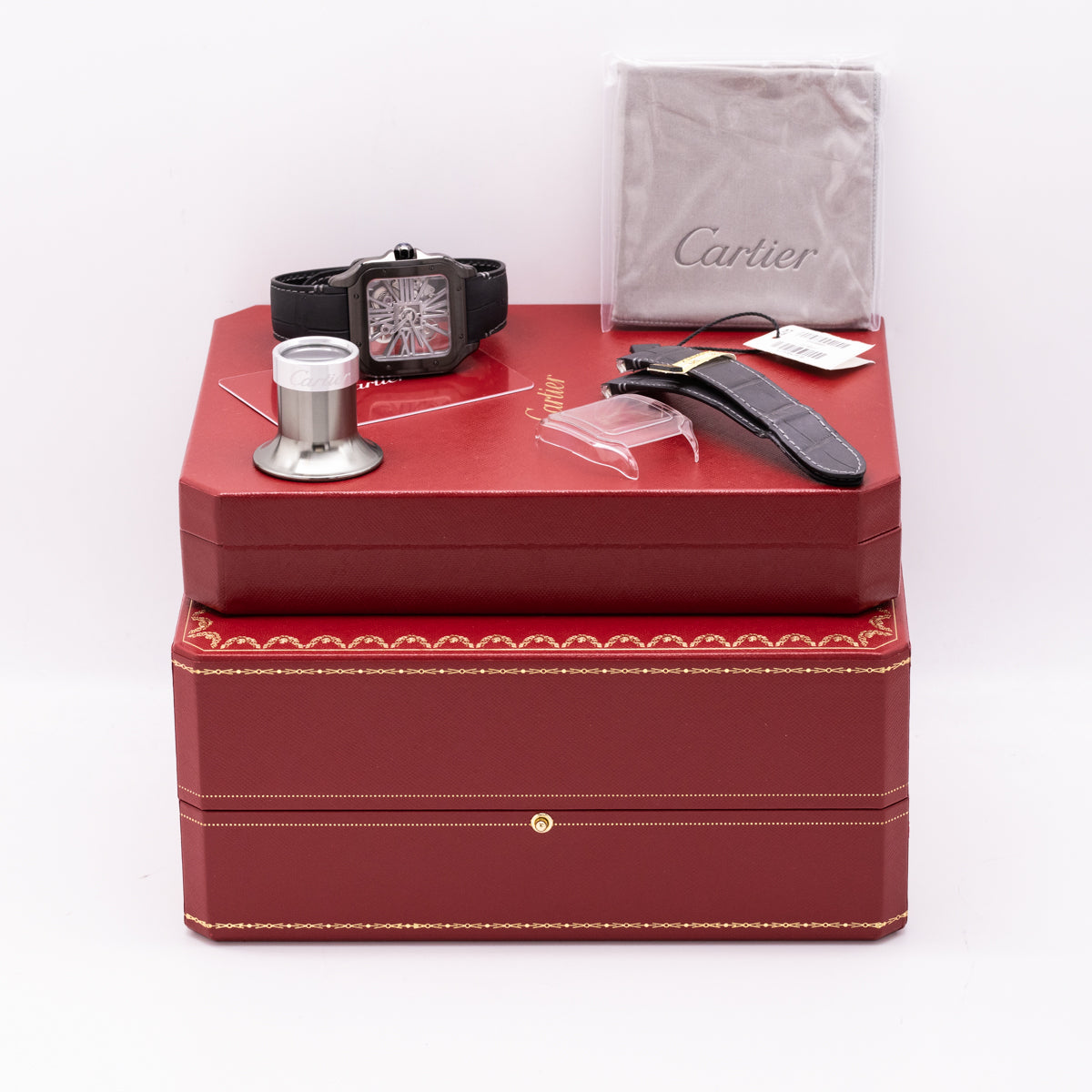 Cartier Santos De Cartier | New | Stainless-Steel | Dlc | Fullset | 2022 | WHSA0009