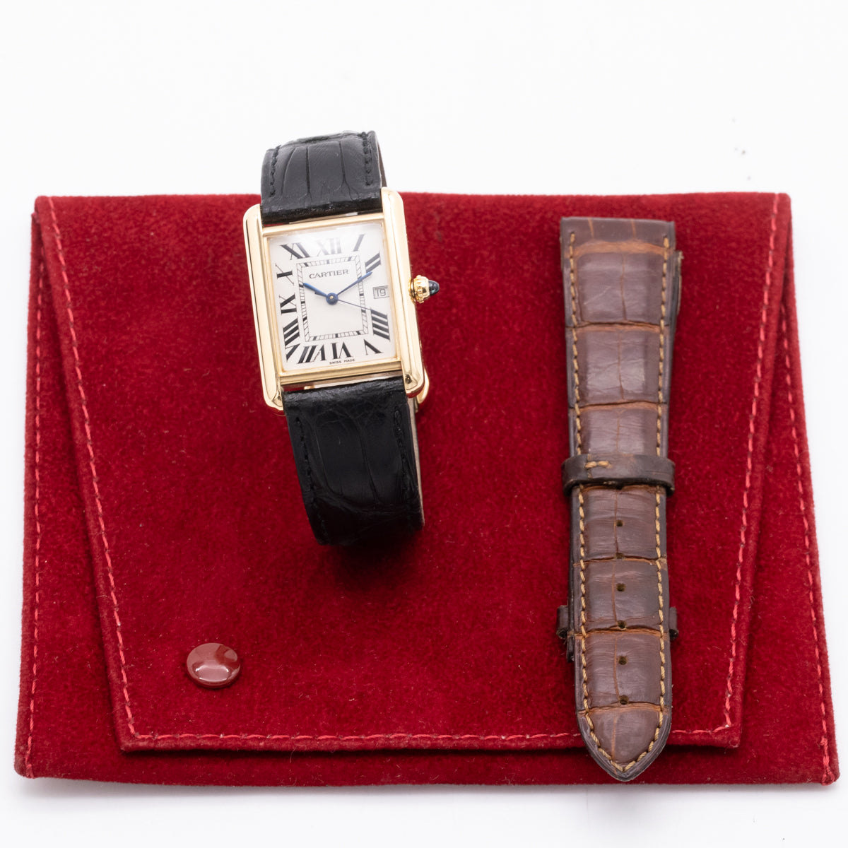 Cartier Tank Louis Cartier 18Karat Yellowgold | Quarz | White Dial | Ref: 2441