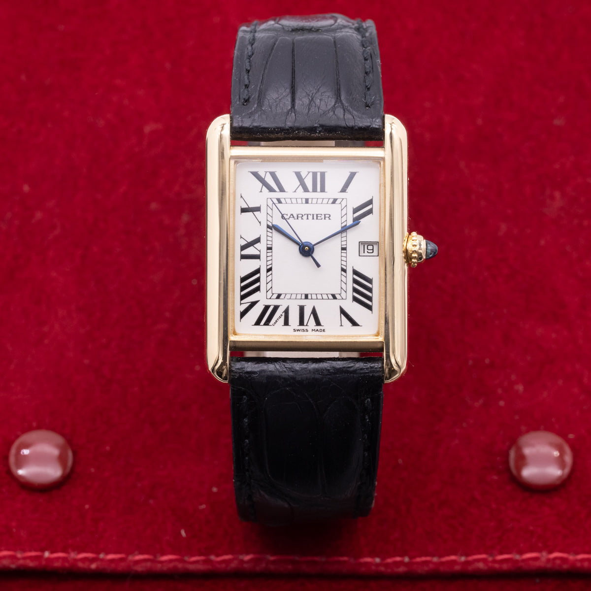 Cartier Tank Louis Cartier 18Karat Yellowgold | Quarz | White Dial | Ref: 2441