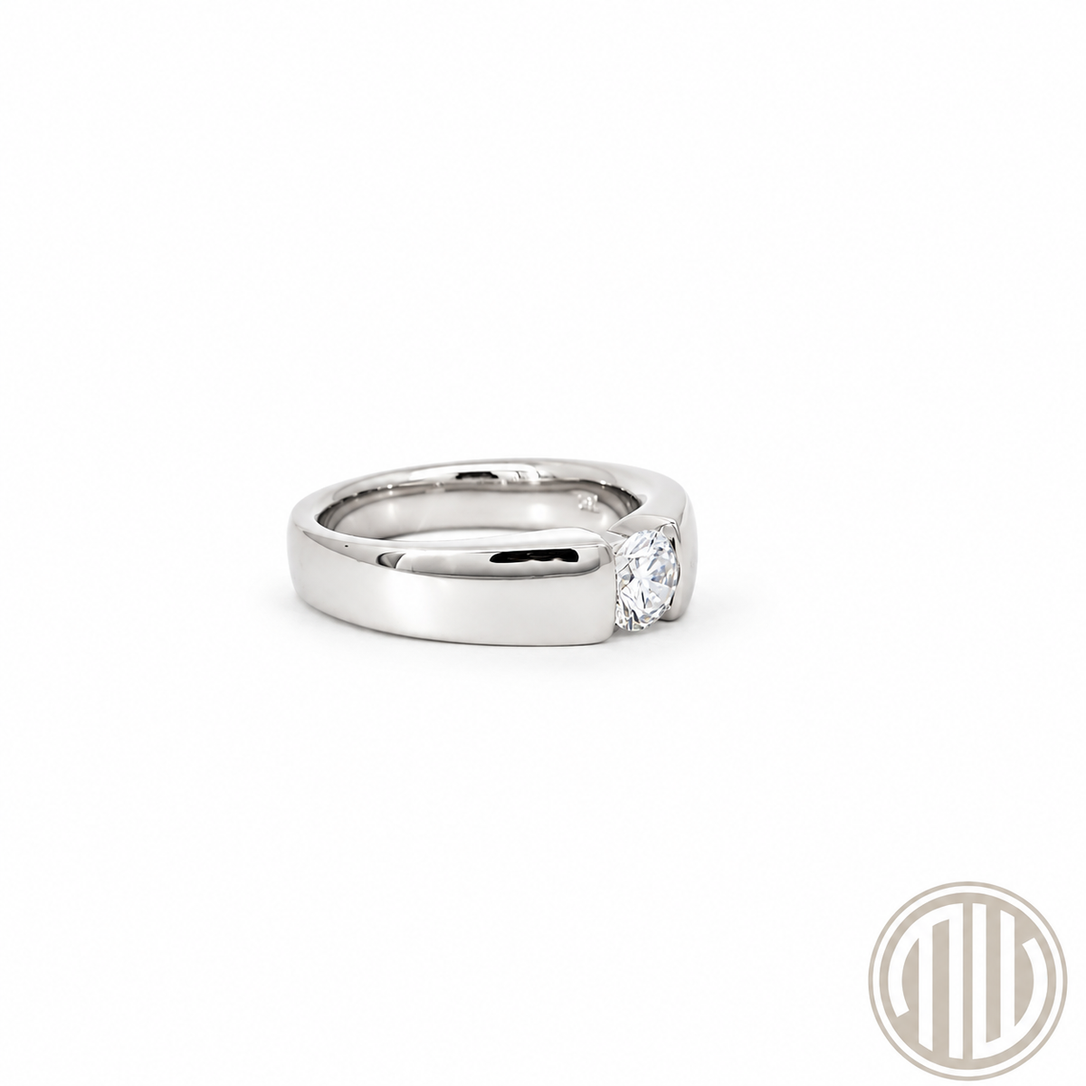 Diamant Ring 750 Weißgold 0.52ct