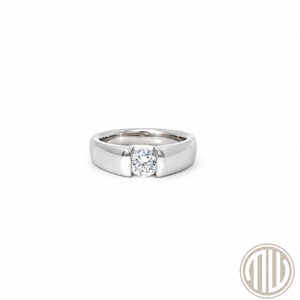 Diamant Ring 750 Weißgold 0.52ct
