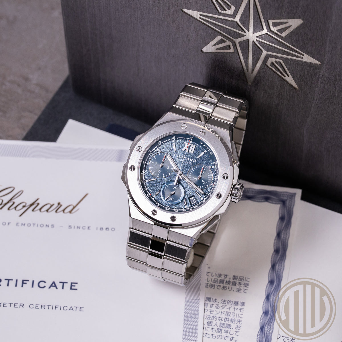 Chopard Alpine Eagle XL Chrono Blue Dial | Automatic | Stainless-Steel | Box and Papers