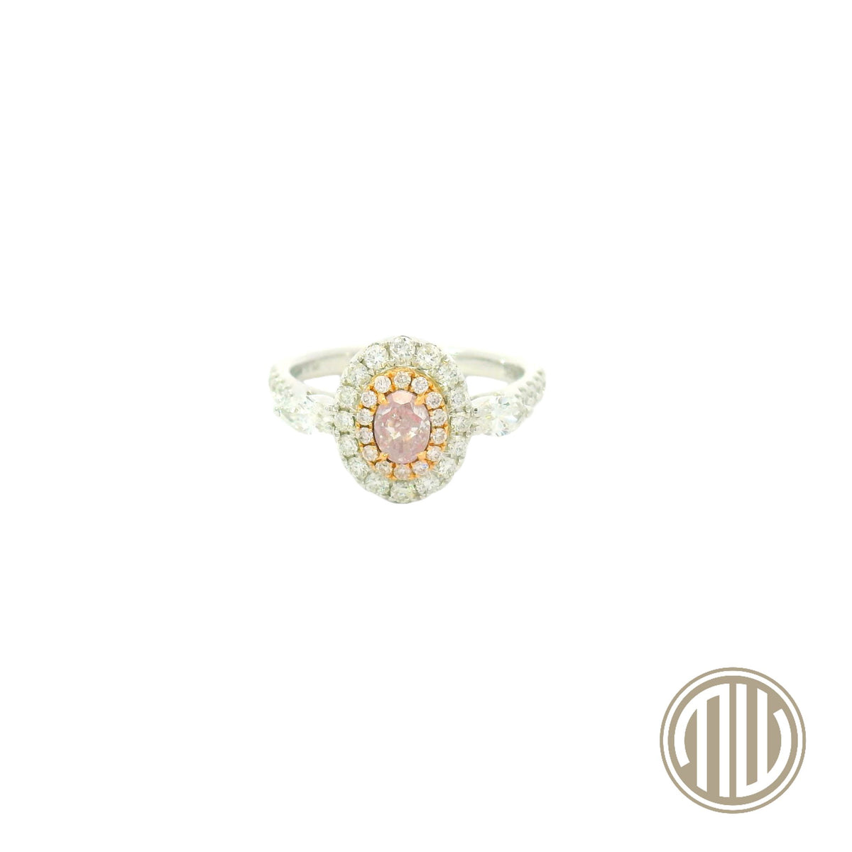 Pink Diamond Ring 750 Weißgold