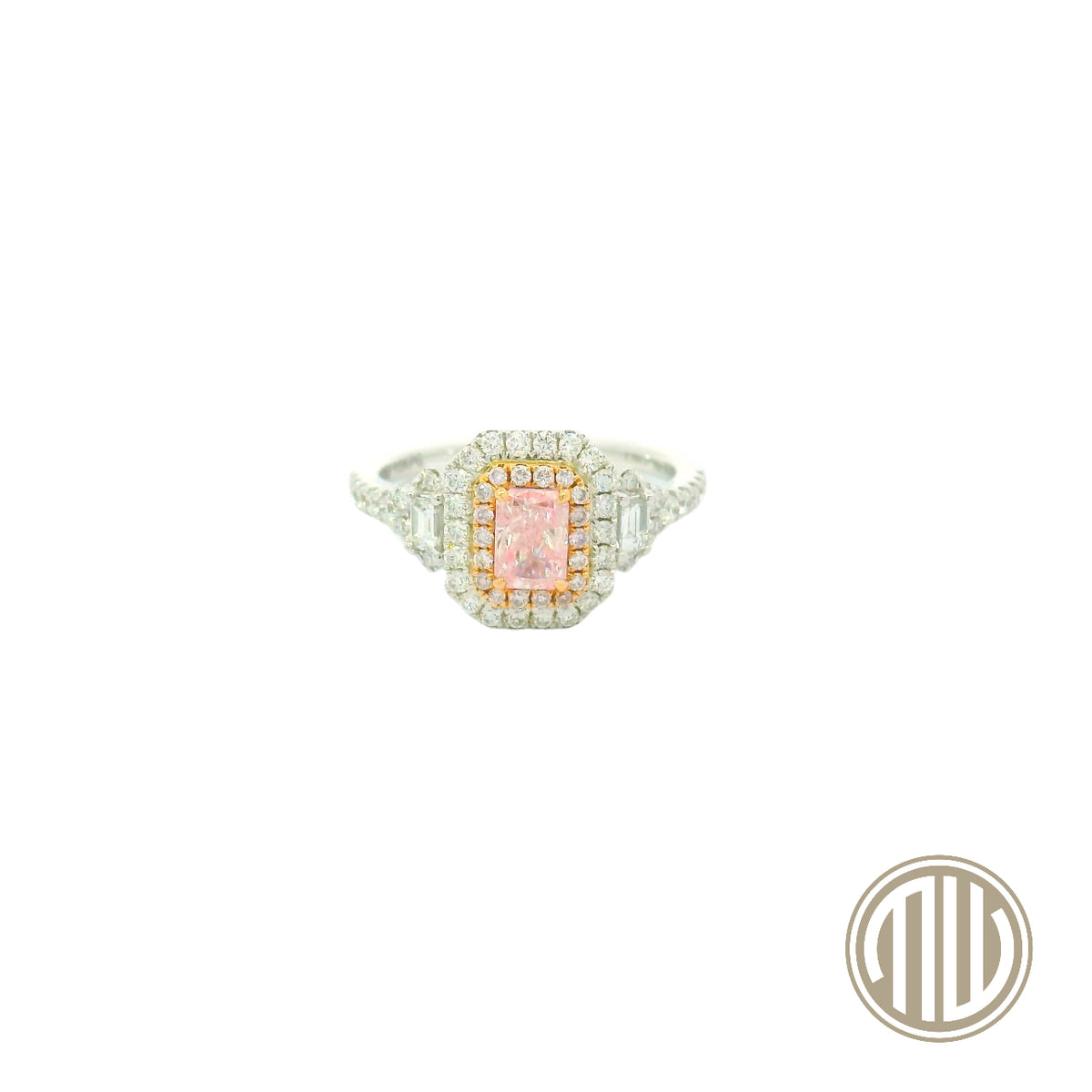 Pink Diamond Ring 750 Weißgold