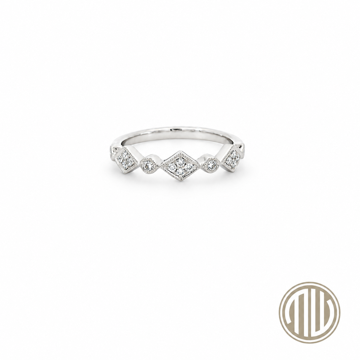 Diamant Ring 750 Weißgold 0.17ct