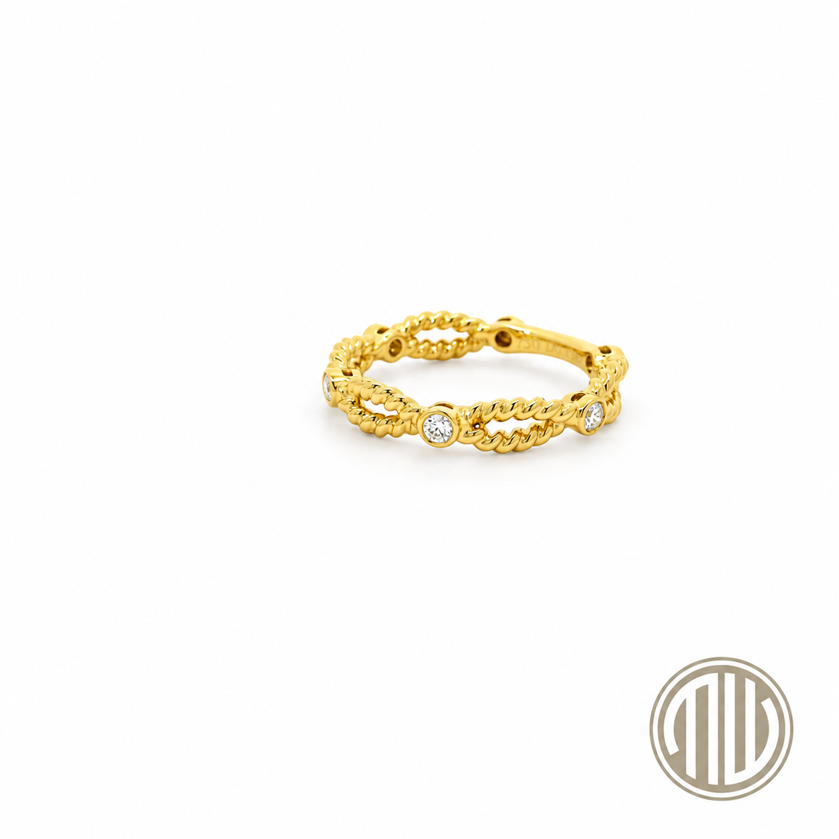 Diamant Ring 750 Gelbgold 0.13ct