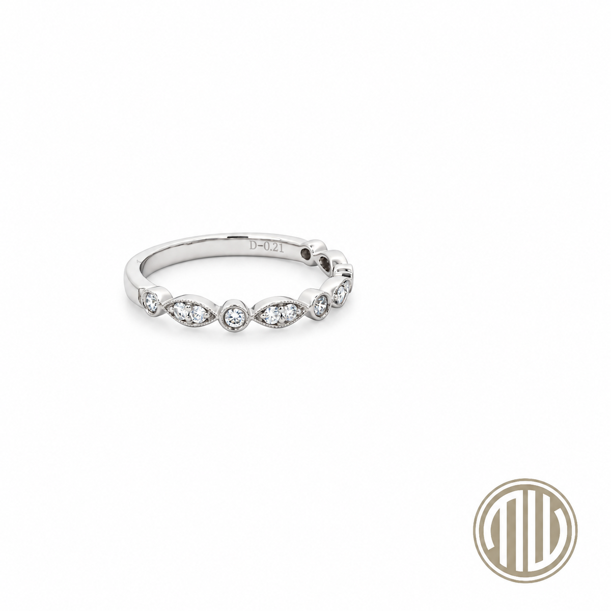 Brilliant Ring 750 Weißgold 0.21ct
