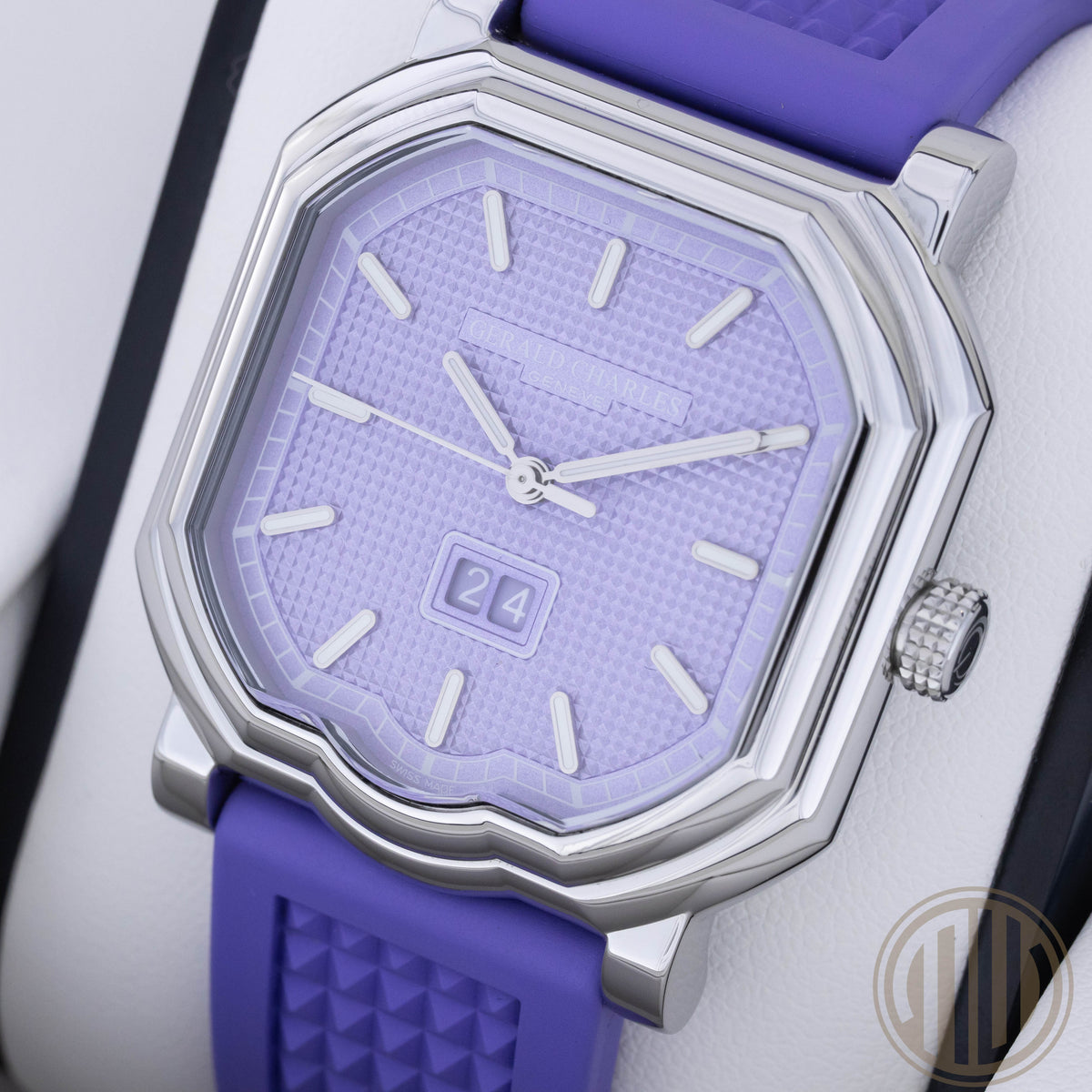 Gerald Charles Maestro GC19 Becker Limited Edition | Lavendel Clous-de-Paris-Muster | New