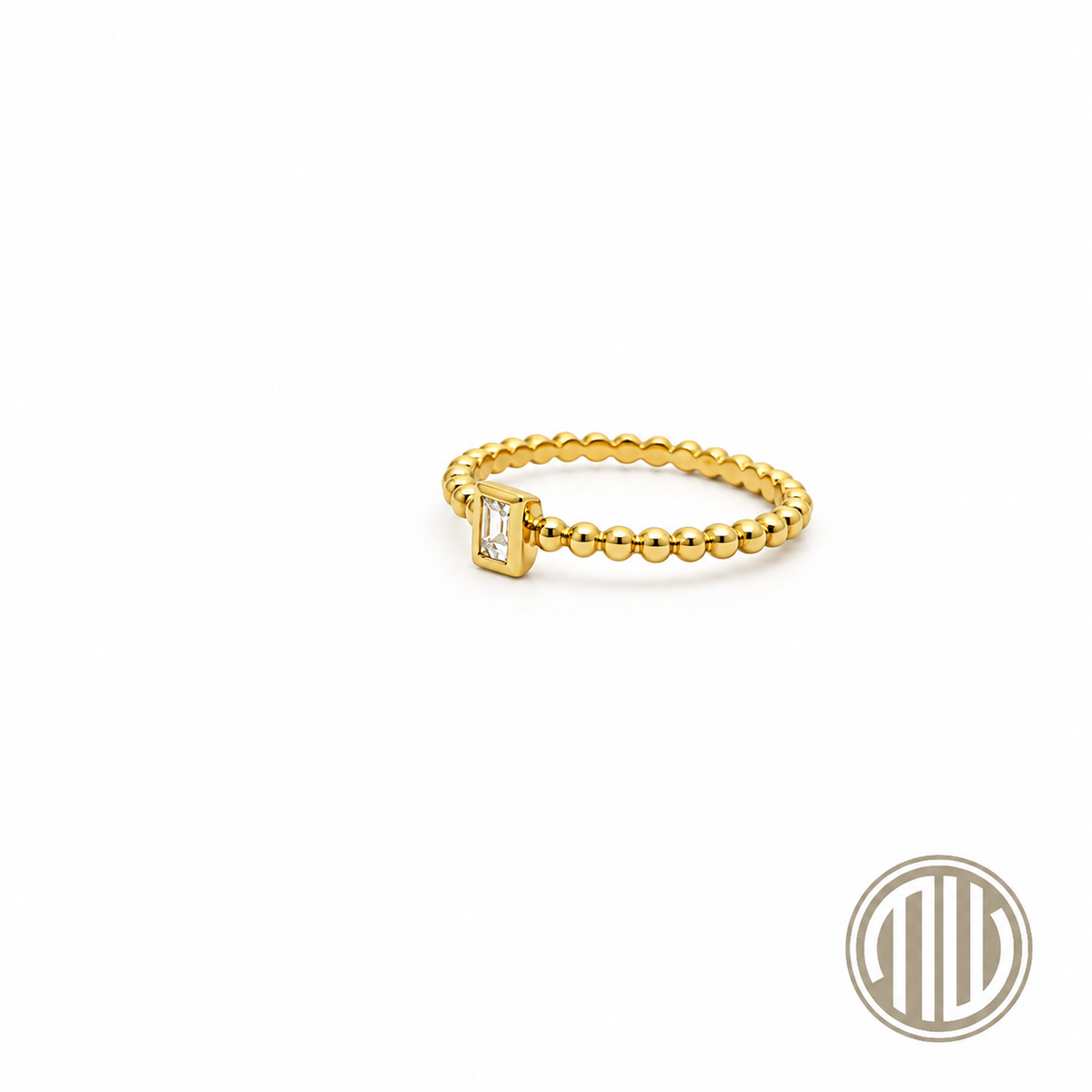 Diamant Baguette Ring 750 Gelbgold 0.10ct