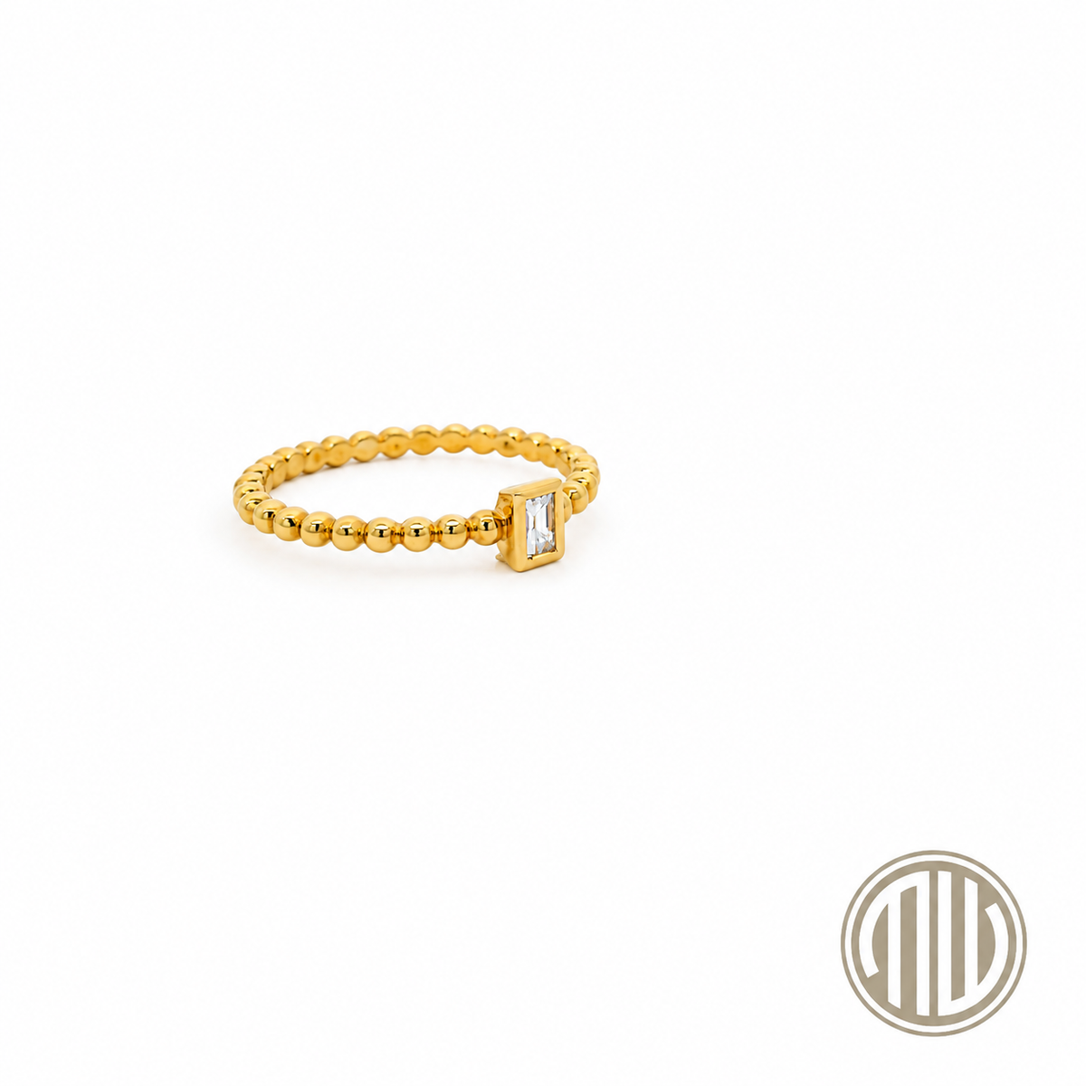 Diamant Baguette Ring 750 Gelbgold 0.10ct
