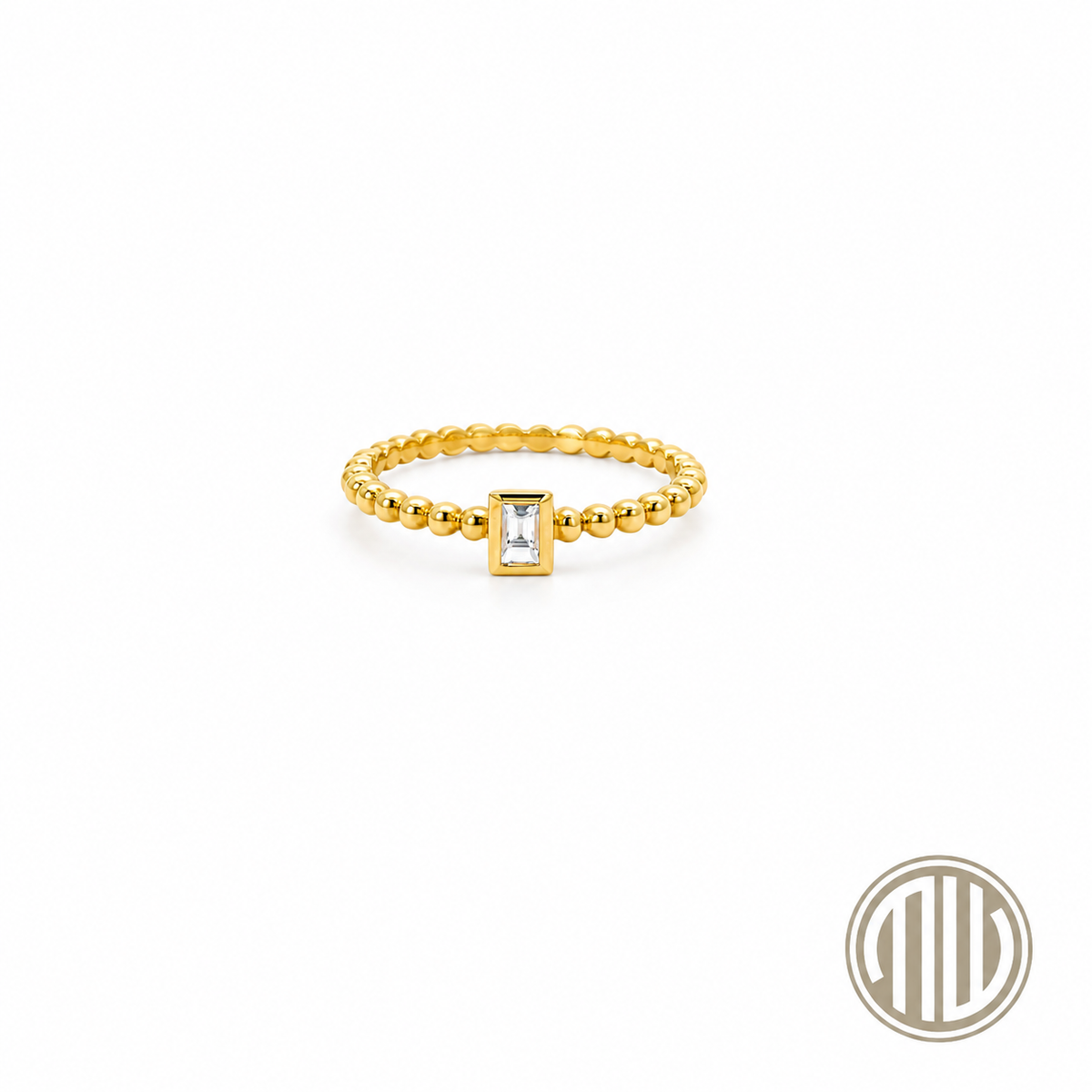 Diamant Baguette Ring 750 Gelbgold 0.10ct