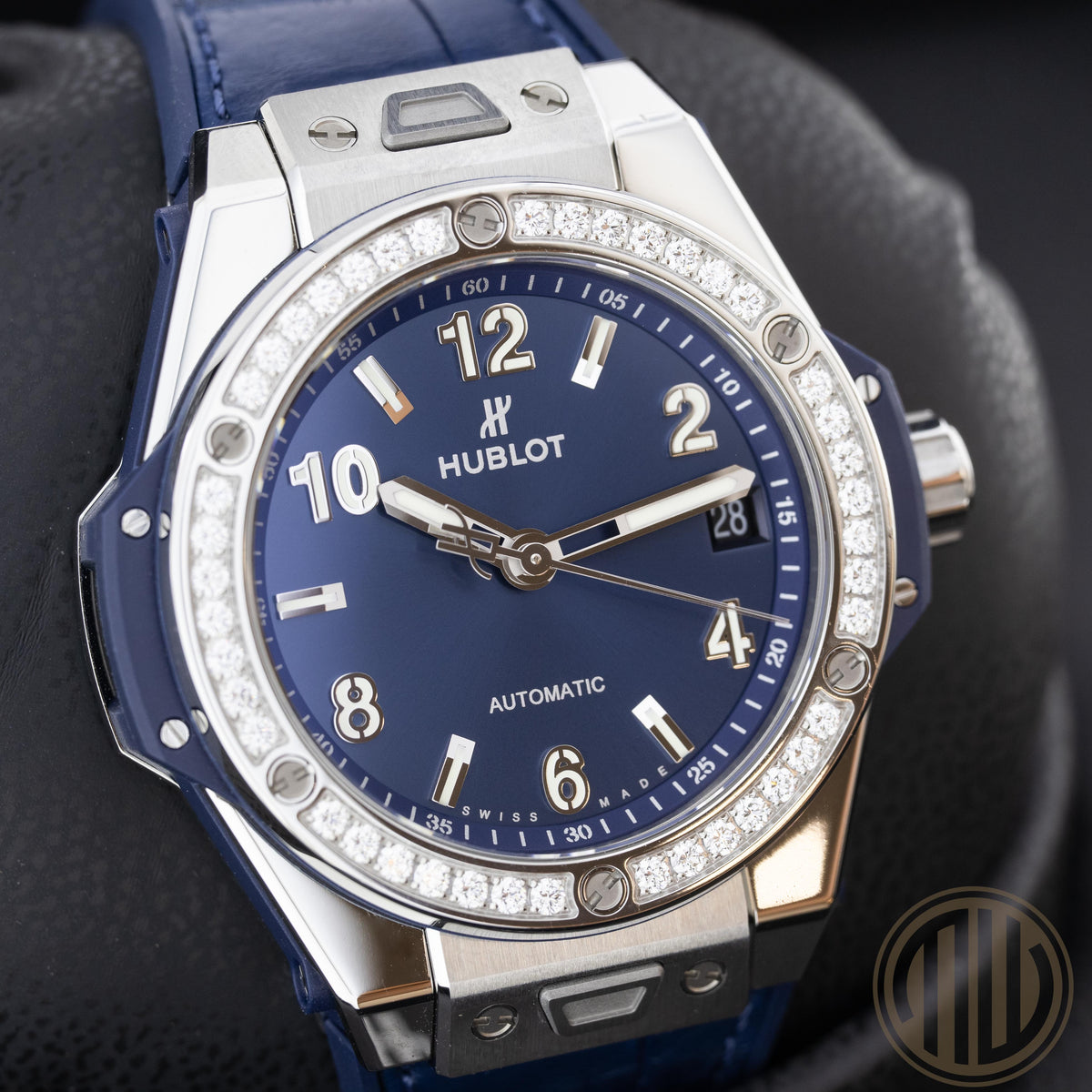 Hublot Big Bang  One Click Blue Dial | Diamond Bezel | Steel