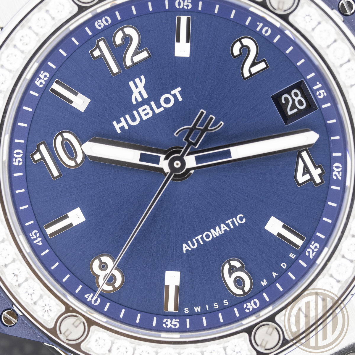 Hublot Big Bang  One Click Blue Dial | Diamond Bezel | Steel