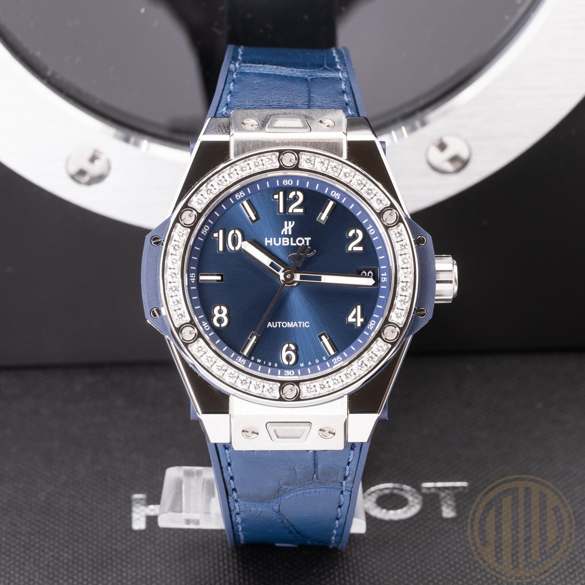 Hublot Big Bang  One Click Blue Dial | Diamond Bezel | Steel