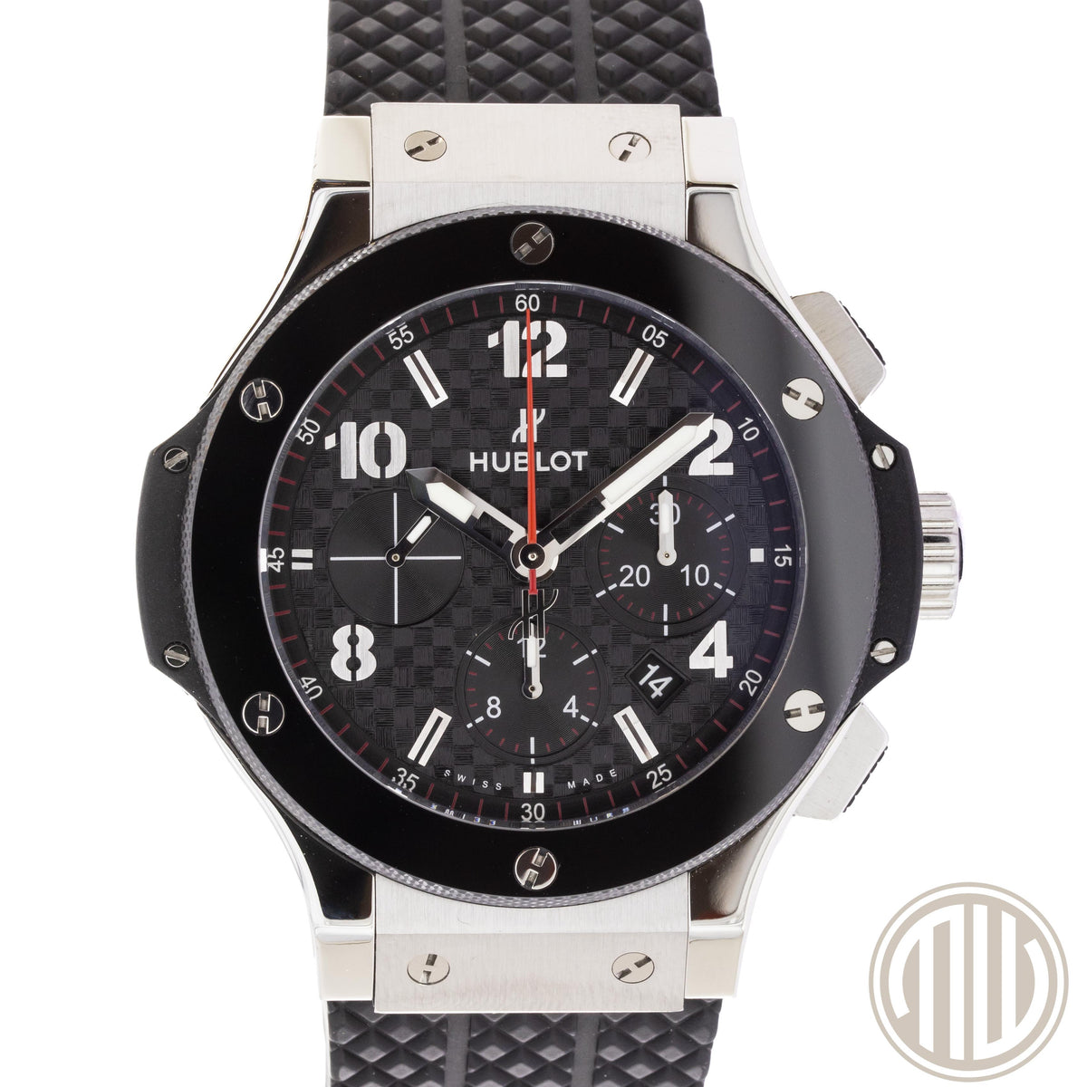 Hublot Big Bang 44 mm Chronograph Carbon Dial | Rubber-Strap | Steel-Ceramic | Box and Papers | 2020